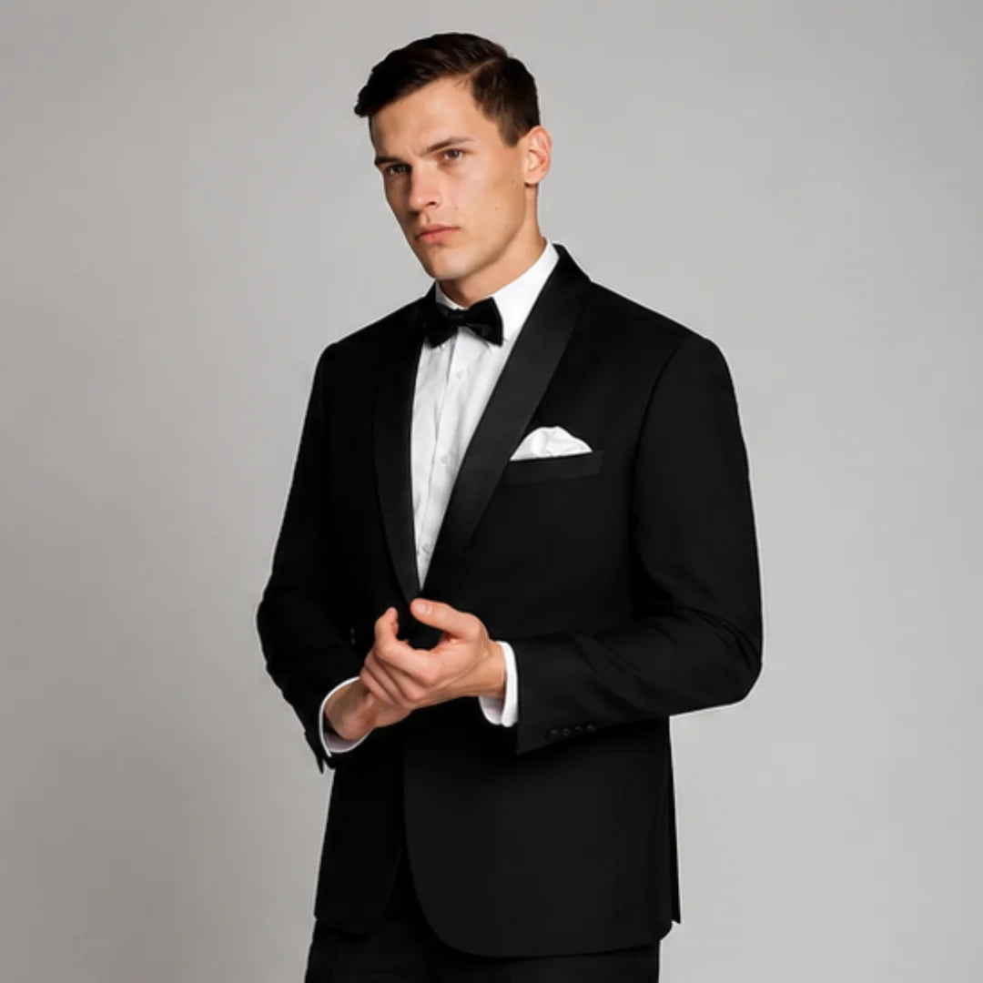 Heston Fine Twill Satin Suit