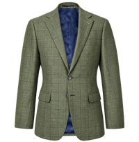 Dan Wool Linen Check Blazer
