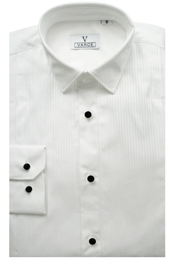 Jasper Boys poplin Long Sleeve Dinner Shirt-Regular Collar