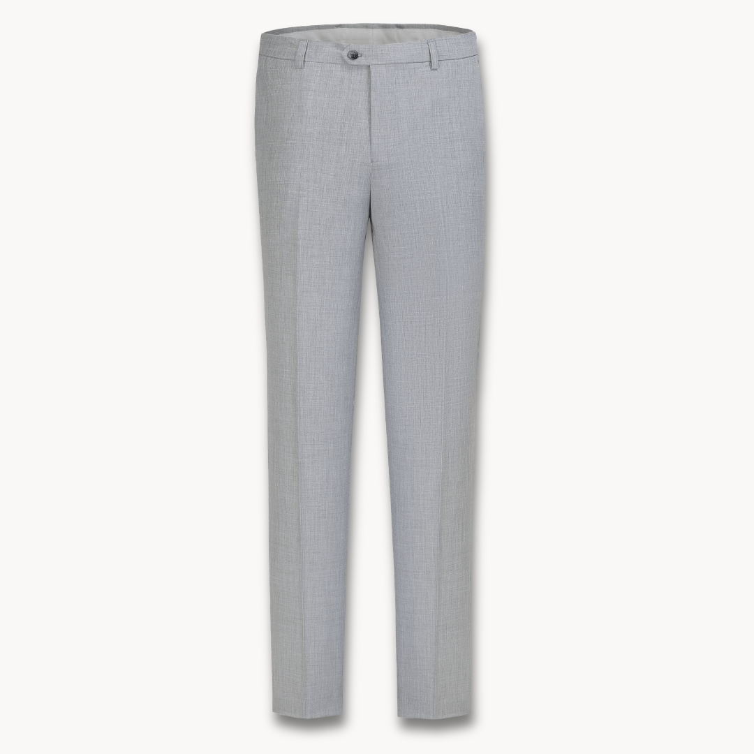 Stallone Plain Weave Stretch Suit Silver