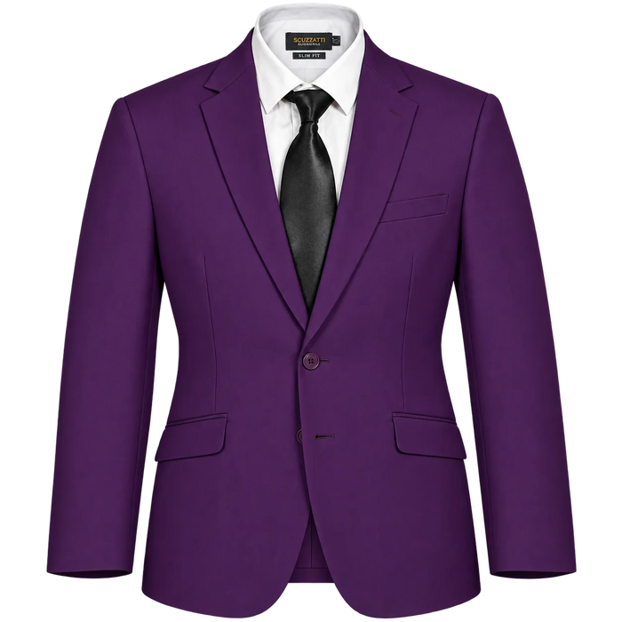 Vegas Fine Twill Plain Microfibre Blazer