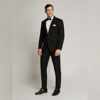 Edward Pin Dot Fine Texture Satin Lapel Suit