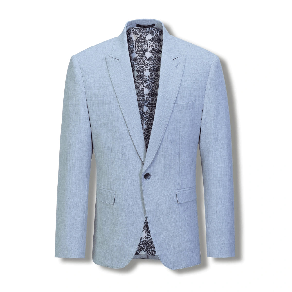 Stallone Plain Weave Stretch Suit - Sky