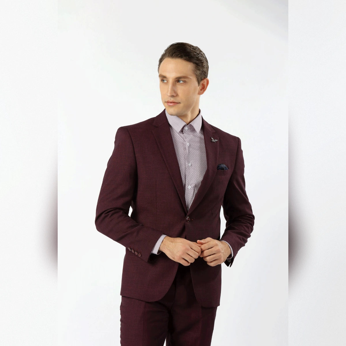 Houston Hopsack Weave Stretch Suit