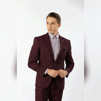 Houston Hopsack Weave Stretch Suit