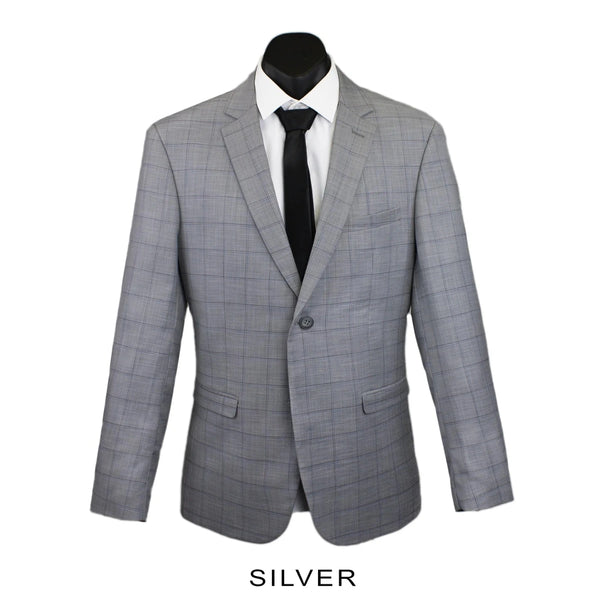 George Windowpane Check Suit