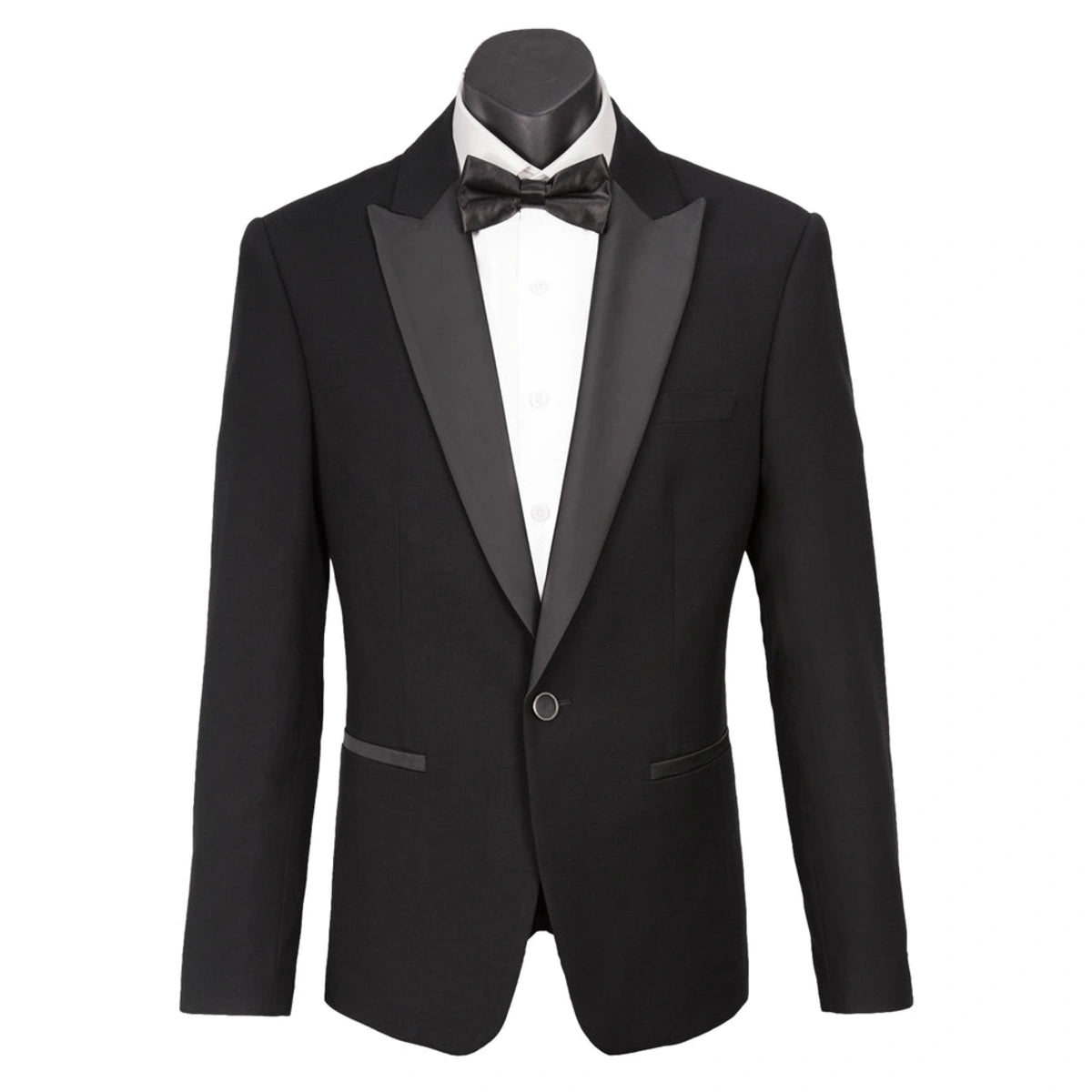Olivero Satin Peak Lapel Mens Suit