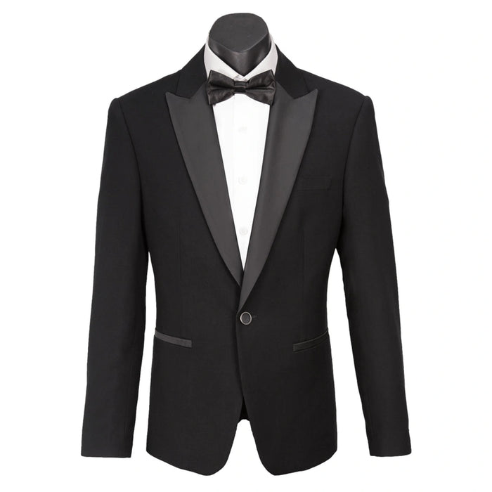 Olivero Satin Peak Lapel Mens Suit