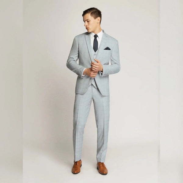 Langcaster Windowpane Check Suit
