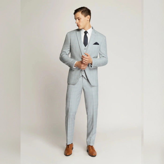 Langcaster Windowpane Check Suit