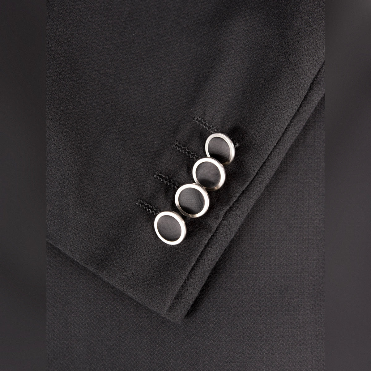 Olivero Satin Peak Lapel Mens Suit