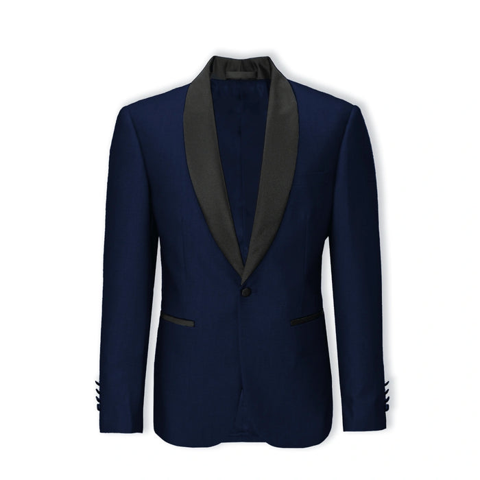 Max Fine Micro Texture Wool Blend Tuxedo Suit