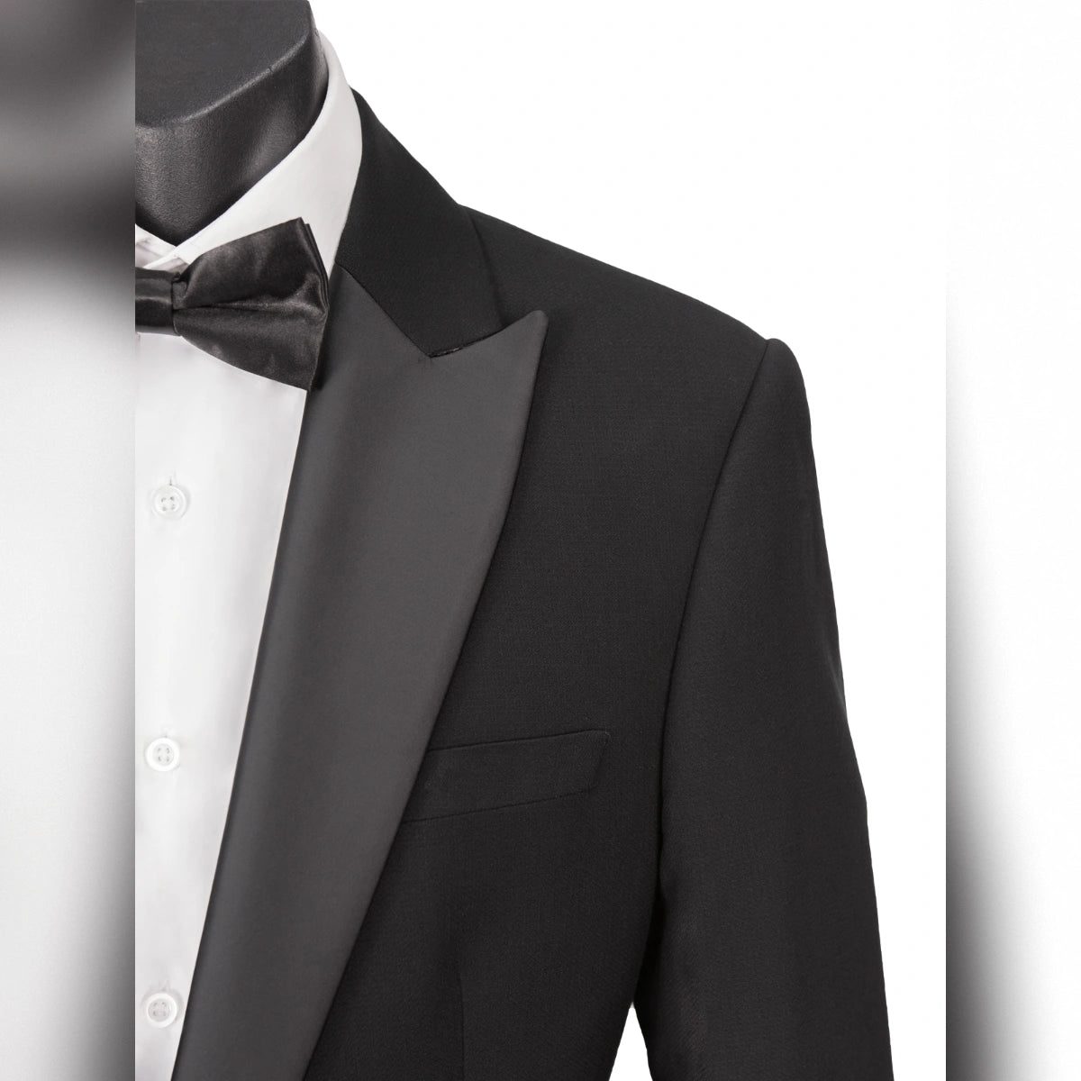 Olivero Satin Peak Lapel Mens Suit
