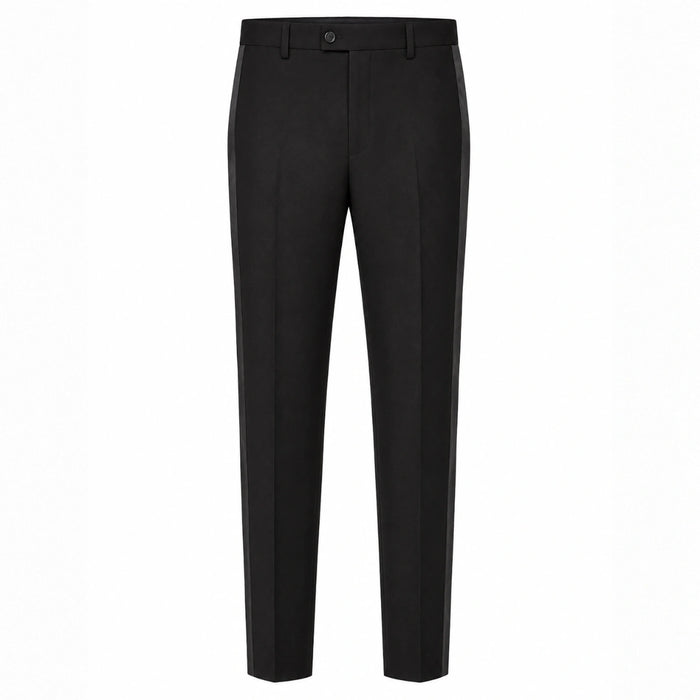 Olivero Satin Peak Lapel Mens Pant