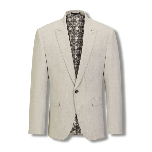 Stallone Plain Weave Stretch Suit - Sand