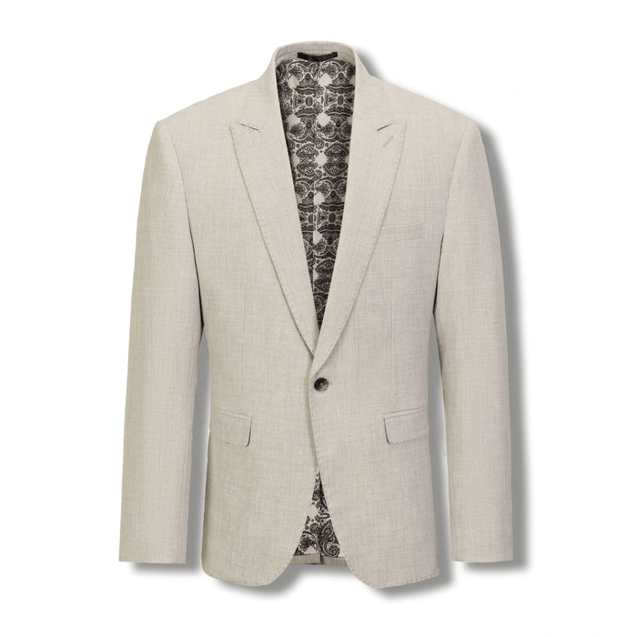 Stallone Plain Weave Stretch Suit - Sand