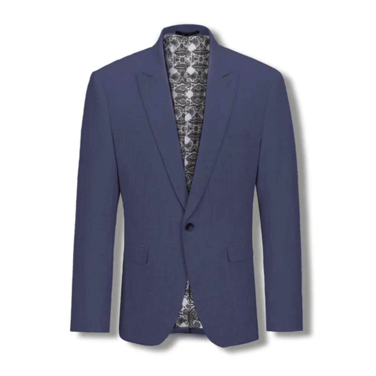 Stallone Plain Weave Stretch Suit - Navy