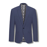 Stallone Plain Weave Stretch Suit - Navy