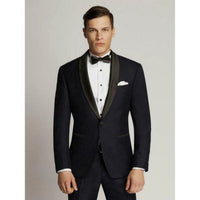 Max Fine Micro Texture Wool Blend Tuxedo Blazer