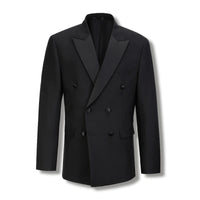 Arlo Double Breasted with Satin Lapel Suit