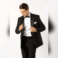 Arlo Double Breasted with Satin Lapel Suit