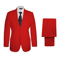 Vegas Fine Twill Plain Microfibre Suit - Lime Green