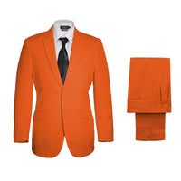 Vegas Fine Twill Plain Microfibre Suit - Lime Green